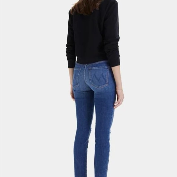 MOTHER High Waisted Looker Ankle Fray, Size 29 NWT - Picture 1 of 12